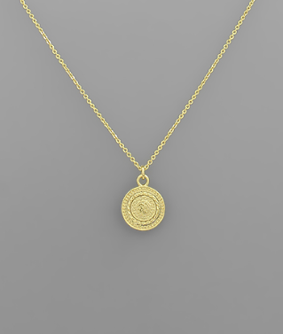 Young At Heart Round Pendant Necklace