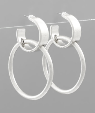 Camilla Silver Hoops