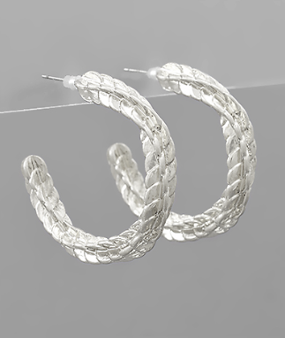 Kate Silver Hoops