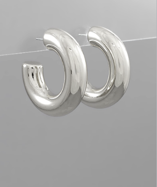 Milly Small Silver Hoops