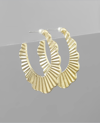 Flora Gold Hoops