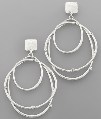 Iris Silver Earrings