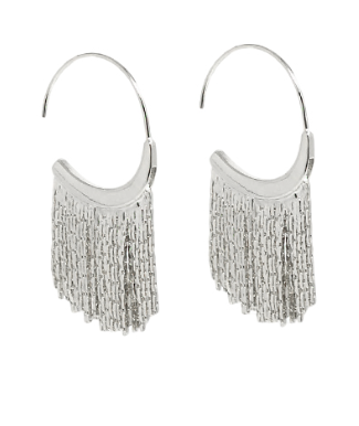 Shimmy Silver Hoops