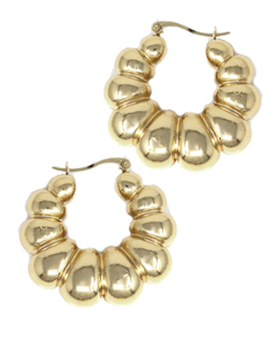 Lucille Gold Hoops