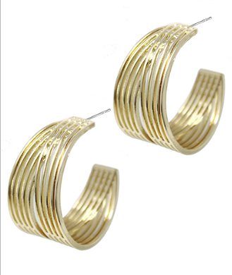 Harper Gold Hoops