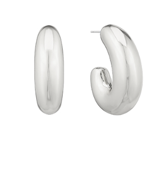 Kennedy Silver Hoops