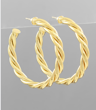 Check Your Vibe Gold Hoops