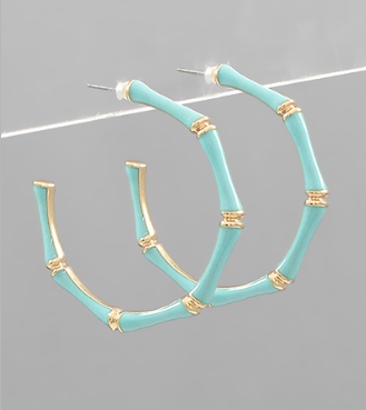 State Your Purpose Large Mint Hoops