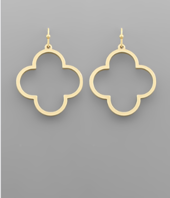 Not So Clueless Matte Gold Earrings