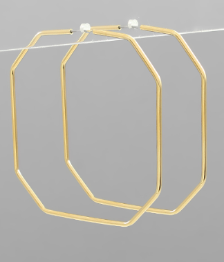 To Be Alive Gold Hoops