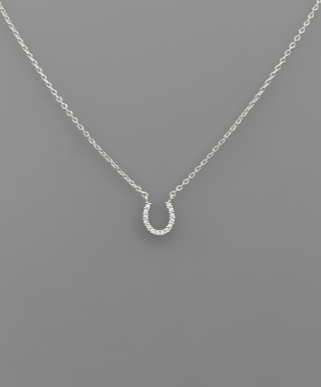 Horseshoe Silver Necklace