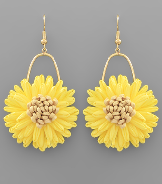 Chasing Flowers Yellow Earrings