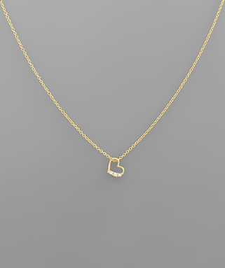 Daring Heart Gold Necklace