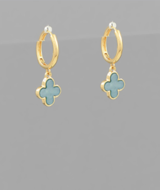 Lucky Leaf Turquoise Earrings