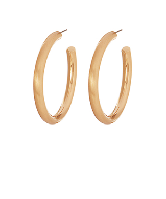 Ready for It Matte Gold Hoops