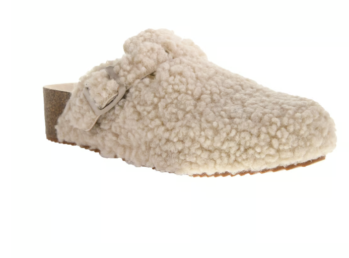 Magnolias Shearling Cream Clog