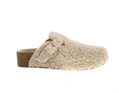 Magnolias Shearling Cream Clog