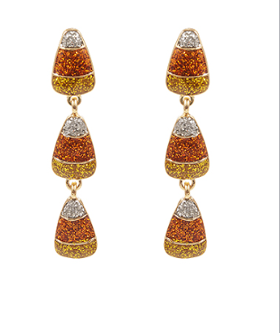 Candy Corn Drop Earrings