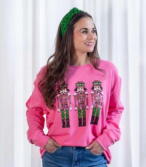 Nutcracker March Sequin Sweatshirt