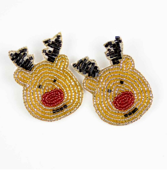 Rudolph Beaded Earrings