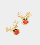 Shiny Red-Nose Earrings