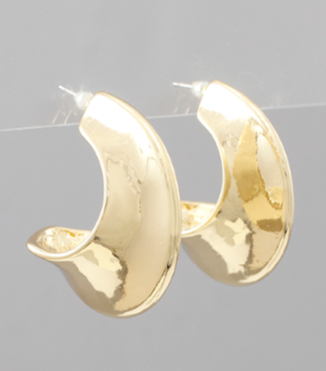 Golden Groove Hoops