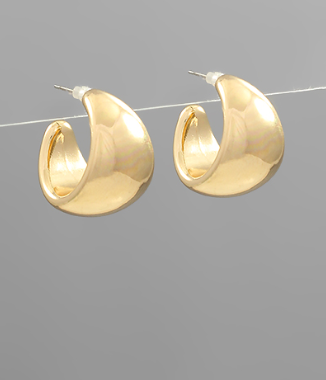 Too Divine Gold Hoops