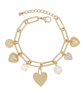 Stole My Heart Charm Bracelet