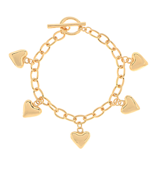 Small Heart Charm Bracelet