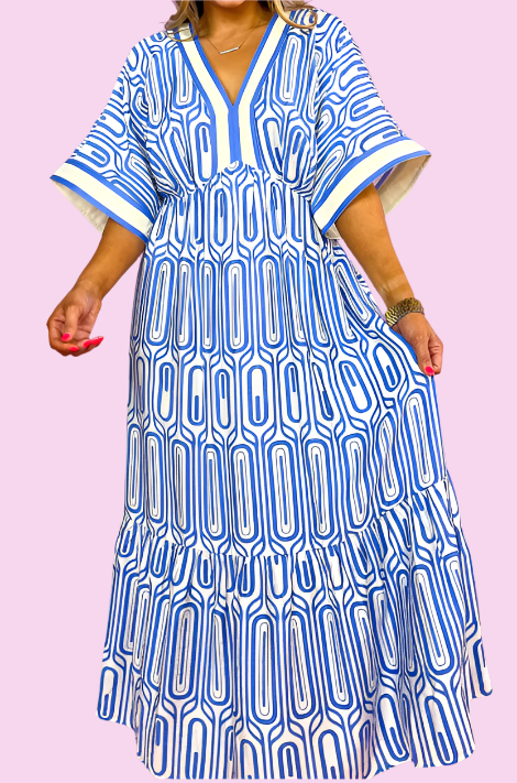 Color Drift Maxi Dress