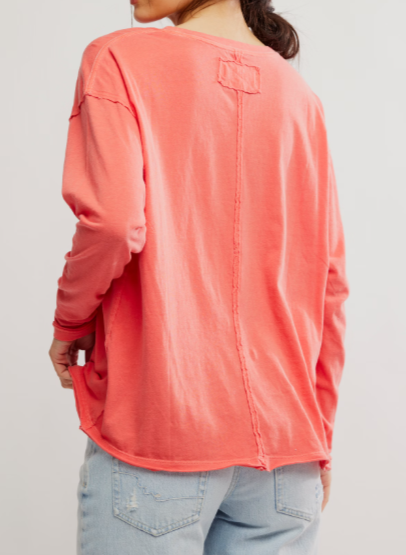 Nina Long-Sleeve Rose Siena Tee