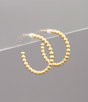 Having A Ball Gold Hoop Earrings