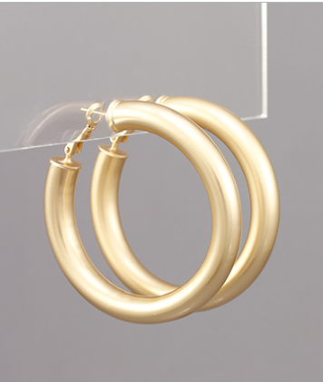 In a Good Mood Hoop Earrings
