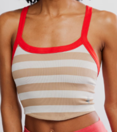 All Clear Striped White Combo Cami