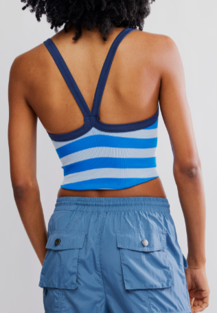All Clear Striped Light Cobalt Combo Cami