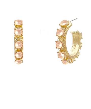 Aurora Shine Champagne Hoop Earrings