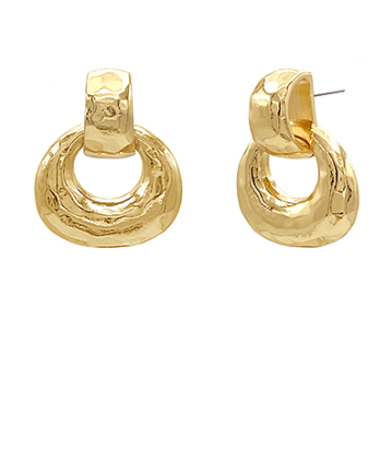 Eternal Radiance Gold Drop Earrings