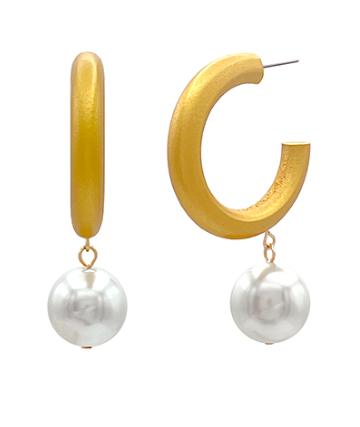 Dazzle Drop Hoop Earrings