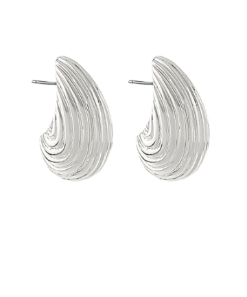 Bold Element Silver Earrings