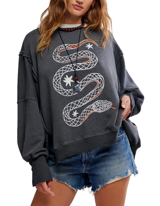 Graphic Camden Snake Combo Pullover