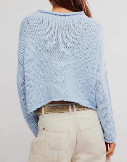 Opal Cashmere Blue Knit Sweater