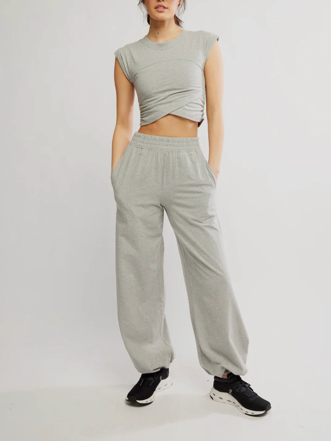 Hot Shot Crossover Heather Grey Set