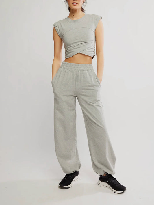 Hot Shot Crossover Heather Grey Set