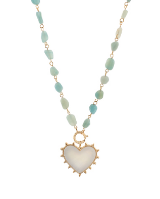 My Heart Green Necklace