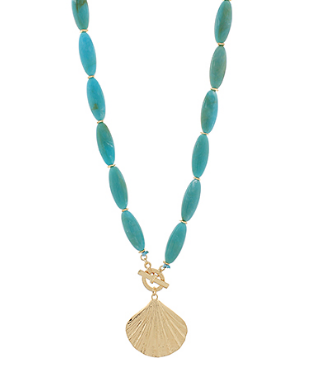 Sea Shell Turquoise Necklace