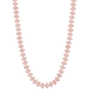 Rondelle Bead Light Pink Necklace