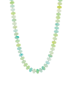 Rondelle Bead Light Green Necklace