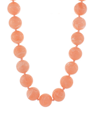 Marble Peach Necklace
