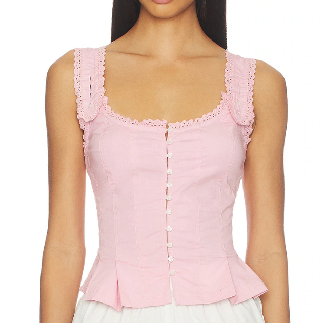 Bridgette Pink Nectar Corset Top
