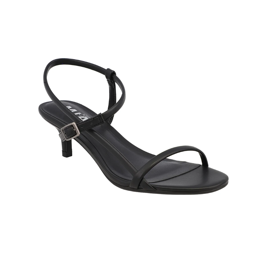 Meleani Black Heel Sandal